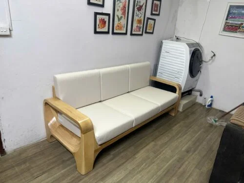 Sofa gỗ uốn cong mềm mại S570 photo review
