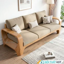 Sofa go uon cong mem mai S570 mau be