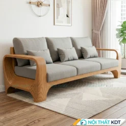 Sofa go uon cong mem mai S570 mau ghi