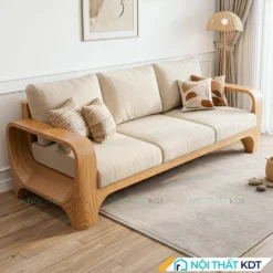 Sofa gỗ uốn cong mềm mại S570