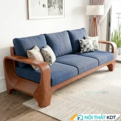 Sofa go uon cong mem mai S570 mau xanh than