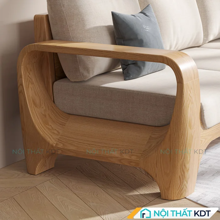 Sofa go uon cong mem mai S570 tay vin