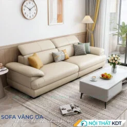 Sofa vang da 2 cho ngoi S215 V2 mau kem