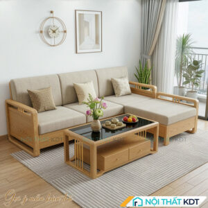 Ghe sofa salon go don gian S331 L3 ca ban