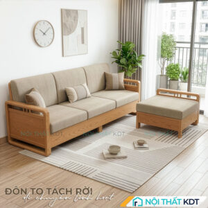 Ghe sofa salon go don gian S331 L3 goc roi
