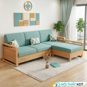 Ghe sofa salon go don gian S331 L3 mau ngoc