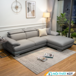Sofa da 3 cho ngoi phong khach S215 L3 mau ghi