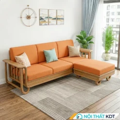 Sofa go goc L doc dao S555 L3 mau cam