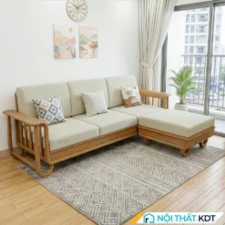 Sofa go goc L doc dao S555 L3 mau kem