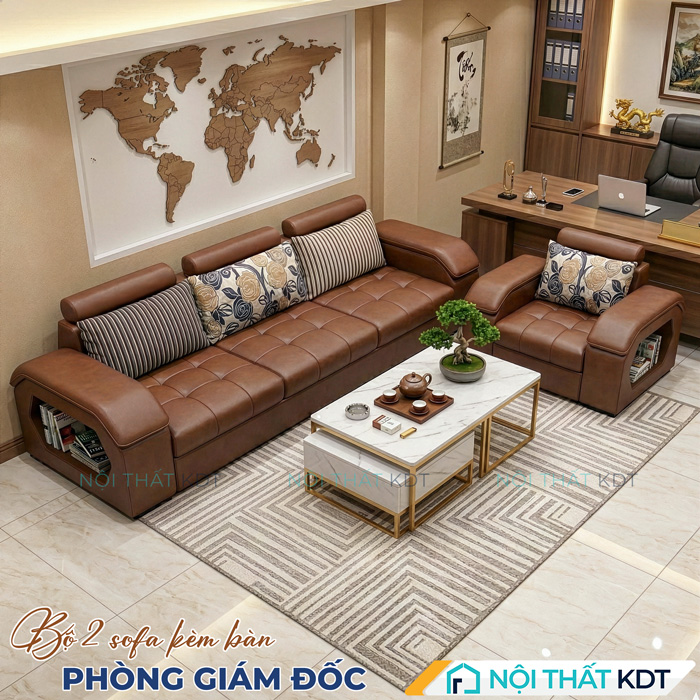 Sofa van phong 2 ghe