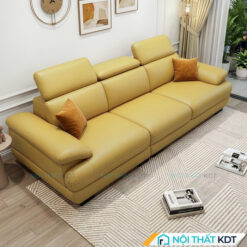 Sofa vang da 3 cho ngoi mau vang