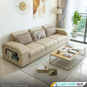 Sofa vang phong khach mau be