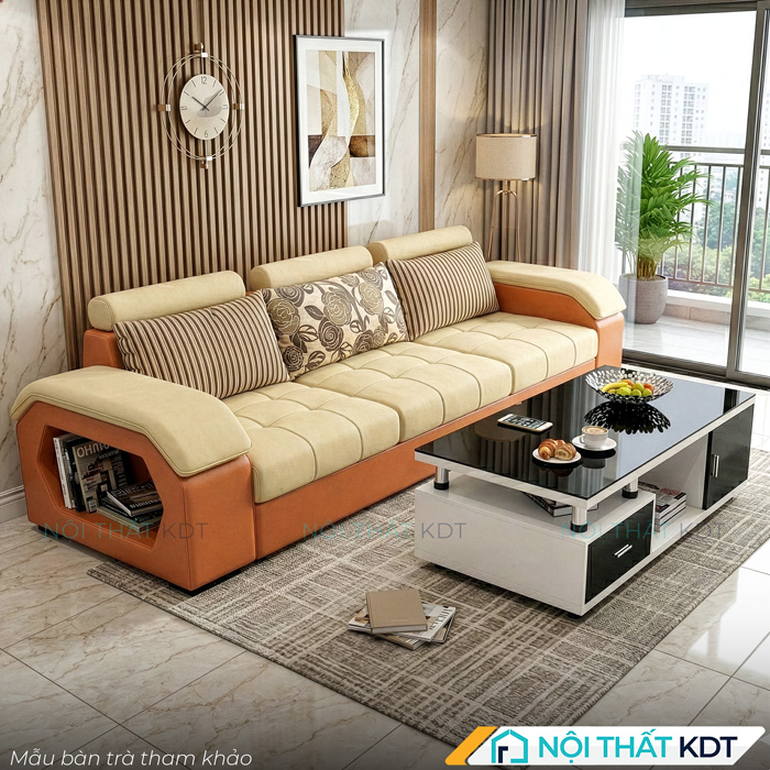 Sofa vang phong khach mau cam vang