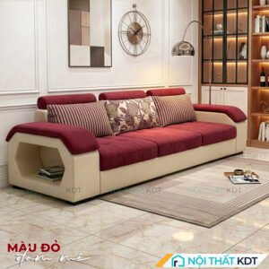 Sofa vang phong khach mau do kem