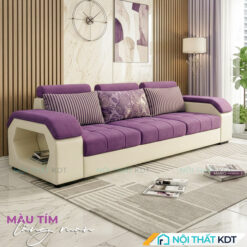 Sofa vang phong khach mau tim kem