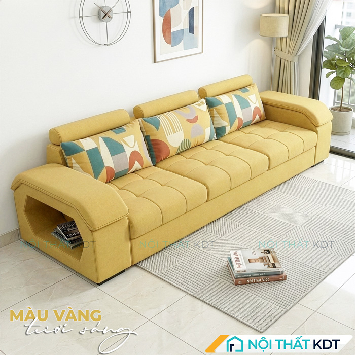 Sofa vang phong khach mau vang tuoi