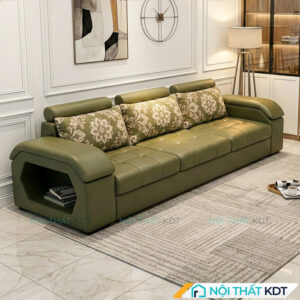 Sofa vang phong khach mau xanh reu