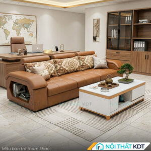 Sofa vang van phong mau vang nau