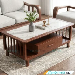 Bàn trà gỗ nan dọc B152