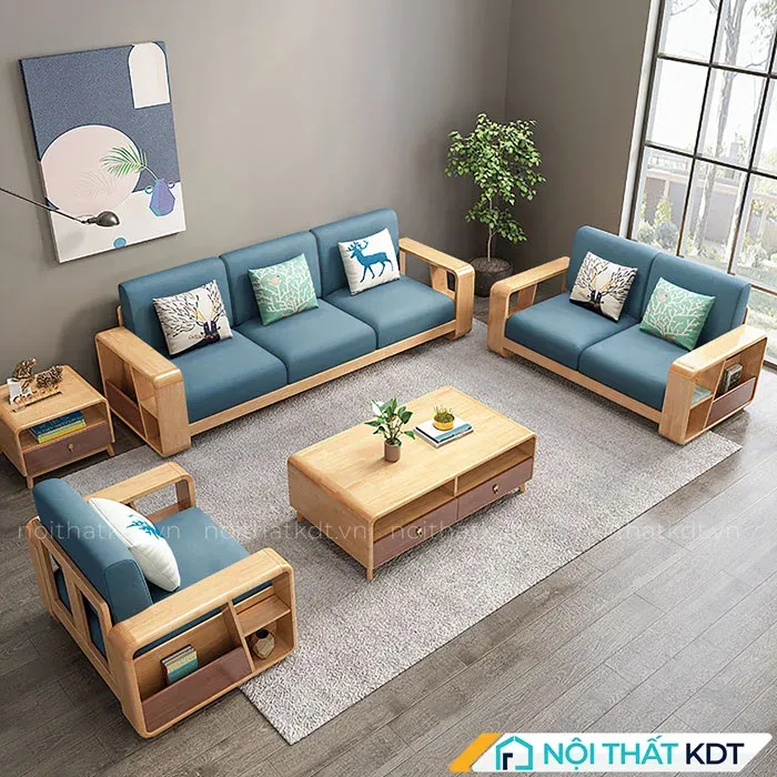 Lựa chọn sofa gỗ sồi hay gỗ thông phụ thuộc nhu cầu sử dụng, ngân sách gia đình