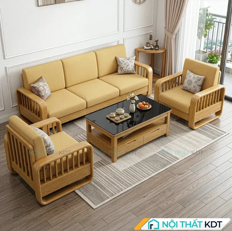 Gỗ thông được ứng dụng nhiều để sản xuất đồ nội thất, sofa gỗ gia đình