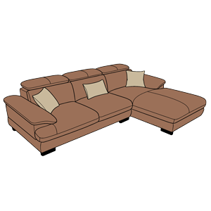 SOFA DA CHỮ L