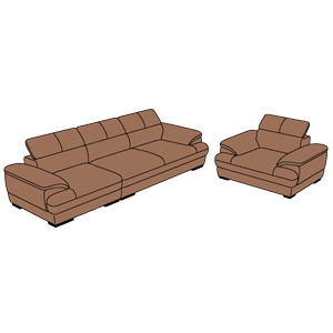 SOFA DA THEO BỘ