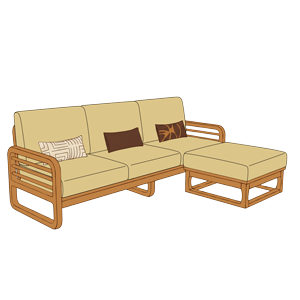 SOFA GỖ CHỮ L