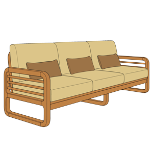 SOFA VĂNG GỖ
