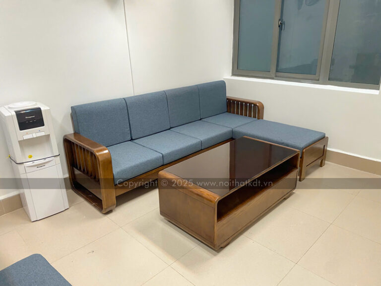 Ghế sofa gỗ góc L nan dọc S274-L photo review