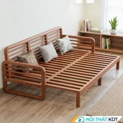 Sofa bed gỗ sồi SG-175 nâu đỏ