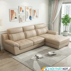 Sofa da phong khach S211 L3 mau be