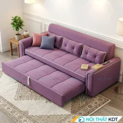 Sofa giường bọc nỉ SG21 màu tím