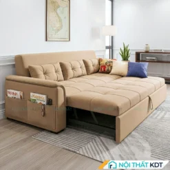 Sofa giường bọc nỉ SG21 màu be