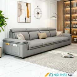 Sofa vang 4 cho boc ni S36 V4 mau xam