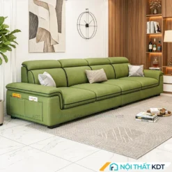 Sofa vang 4 cho boc ni S36 V4 mau xanh