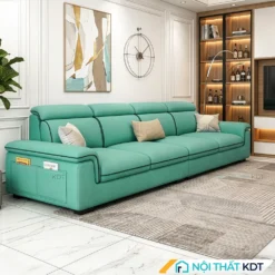 Sofa vang 4 cho boc ni S36 V4 mau xanh ngoc