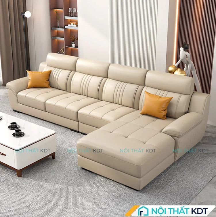 Chất liệu PU được ứng dụng nhiều để bọc sofa phân khúc trung cấp