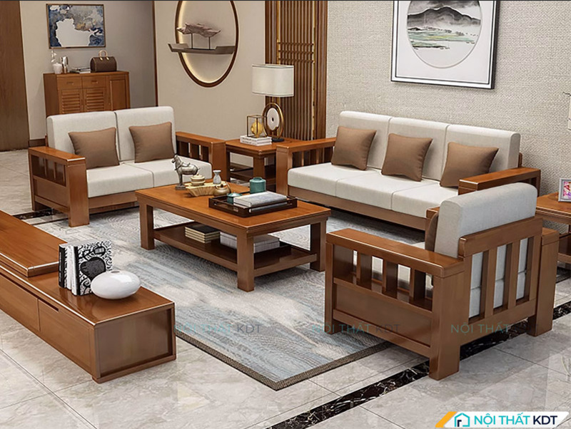 Bàn ghế, sofa gỗ gõ đỏ thường được đánh giá cao vì vân gỗ đẹp, rõ nét, giá trị sử dụng lâu dài (hình ảnh minh họa)