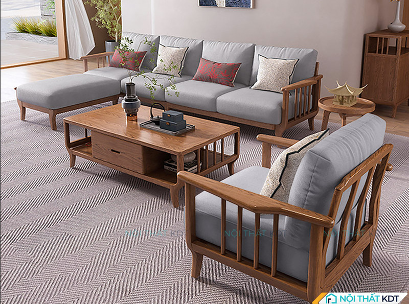 Gợi ý bộ sofa gỗ me tây theo phong cách tối giản, không lo lỗi mốt