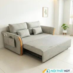 Sofa bed 2 chõ ngồi SG-22 nỉ màu ghi