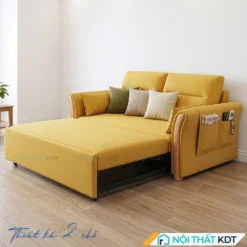 Sofa bed 2 chõ ngồi SG-22 nỉ màu vàng
