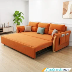 Sofa bed 3 chõ ngồi SG-22 nỉ màu cam