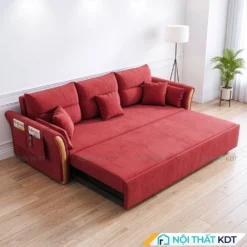 Sofa bed 3 chõ ngồi SG-22 nỉ màu đỏ