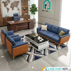 bộ sofa văn phòng s202-u xanh dương và cam