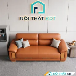 Ghế văng sofa văn phòng S639 bọc da màu da bò